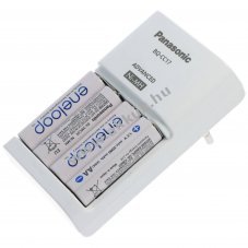 Panasonic BQ-CC17 t�lt� inkl. 4db eneloop AA 1.2V 2000mAh NiMH