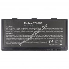 Helyettes�t� akku BTY-M6D MD97625 MEDION MD97654 Erazer X6813 MSI E6603
