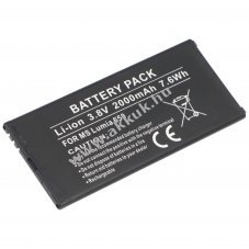 Helyettes�t� akku Microsoft Lumia BV-T3G 3,8V 2000mAh Li-Ion