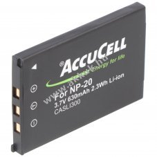 Helyettes�t� akku Casio NP-20 3,7V 600-720mAh Li-Ion