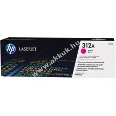 Eredeti HP l�zertoner CF383A magenta 2700 oldal nyomtat�