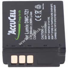 Helyettes�t� akku Panasonic Lumix DMC-TZ3 TZ4 TZ5 CGA-S007 3,7V 800mAh Li-Ion