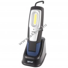 Superf�nyes LED munkal�mpa 2 f�nyer�vel �s t�lt��llom�ssal Li-ion