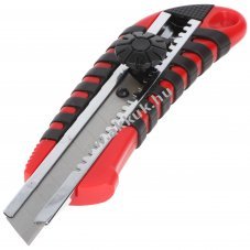 Cutter v�g�k�s 18mm r�gz�t�csavarral 2 p�tpeng�vel piros/fekete