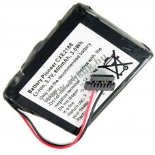 Helyettes�t� akku Pioneer CXE2188 AVIC-F320BT 3,7V 800mAh 338937010176 gps �s navig�ci� Li-Ion