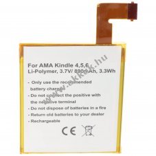 Helyettest akku Amazon Kindle 4 3,7V 890mAh Li-Po