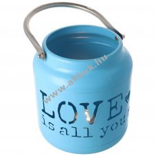 Eazyuse LED l�mp�s 'Love is all you need' k�k 3 feh�r LED elemekkel egy�tt CR2032 2db