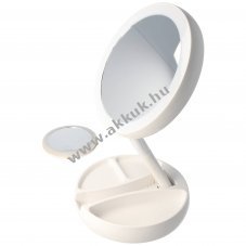 Eazyuse LED asztali kozmetikai t�k�r k�szlet k�zit�k�rrel AA �s AAA elemekkel