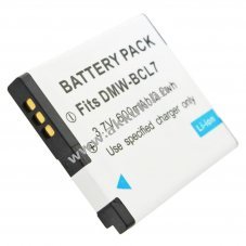 Helyettes�t� akku DMW-BCL7E Panasonic 3,7V 600mAh Li-ion