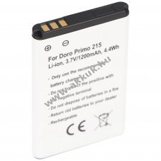 Helyettes�t� akku Doro Primo 215 3,7V 1200mAh Li-Ion