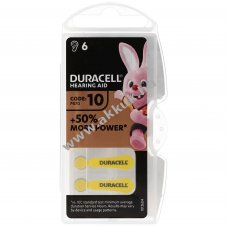 Duracell DA 10 AC hall�k�sz�l�k elem 1,4V 105mAh