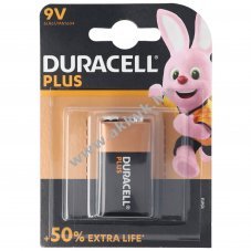 Duracell Plus 9V 6LR61 alk�li elem 1db