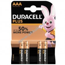 Duracell Plus AAA (mikro) 4db/csomag elem