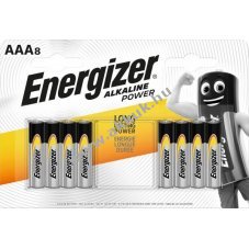 Energizer hagyom�nyos elem AAA (LR03) 1.5V 8db/csomag alk�li
