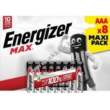 Energizer AAA (mikro) LR03 1.5V Max 8db/csomag elem alk�li