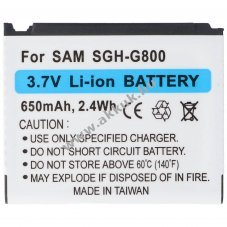 Helyettes�t� akku Samsung SGH G800 3,7V 650mAh Li-Ion