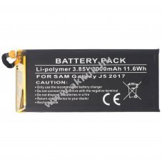 Helyettes�t� akku Samsung Galaxy J5 2017 3,85V 3000mAh Li-Polymer