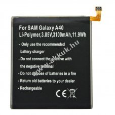 Helyettes�t� akku Samsung Galaxy A40 3,85V 3100mAh Li-Polymer