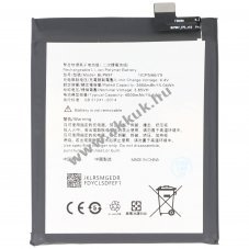 Helyettest akku OPPO F11 Pro Li-Polymer 3,85V 4000mAh 15,4Wh szerszm nlkl