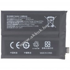 Helyettes�t� akku OnePlus 8T mobiltelefon 7,74V 2250mAh 17,4Wh Li-Polymer