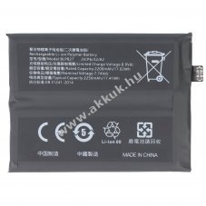 Helyettes�t� akku OnePlus BLP827 7,74V 2250mAh 17,4Wh OnePlus 9 Pro mobiltelefon Li-Polymer