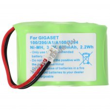 Helyettes�t� akku Siemens Gigaset 100 200 A1 A100 3,6V 300mAh NiMH