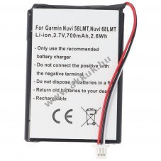 Helyettes�t� akku Garmin N�vi 56LMT 3,7V 700mAh Li-ion