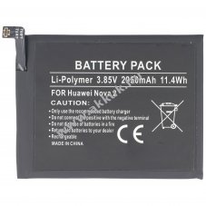 Helyettest akku Huawei Nova 2 Li-Polymer 3,85V 2950mAh 11,4Wh beptett szerszm nlkl
