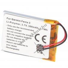 Helyettes�t� akku Garmin Fenix 3 okos�ra 361-00034-02 3,7V 300mAh 1,1Wh Li-Polymer