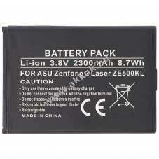 Helyettes�t� akku Asus Zenfone 2 Laser ZE500KL mobiltelefon 3,8V 2300mAh 8,7Wh Li-Ion