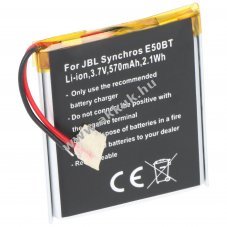 Helyettes�t� akku JBL Synchros E50BT bluetooth hangsz�r� 3,7V 570mAh Li-Ion