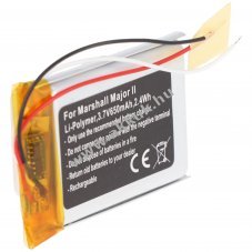 Helyettes�t� akku Marshall Major II 3,7V 650mAh Li-Polymer