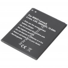 Helyettes�t� akku WIKO Lenny 5 mobiltelefon 3,8V 2800mAh Li-ion