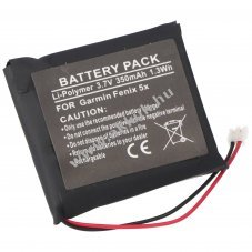 Helyettes�t� akku Garmin Fenix 5X okos�ra 3,7V 350mAh Li-Polymer