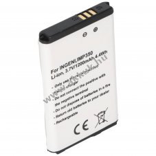 Helyettes�t� akku Ingenico IMP350 pos termin�l 3,7V 1200mAh 4,4Wh Li-ion