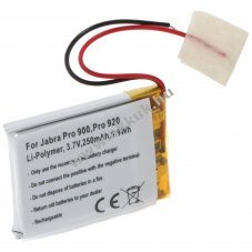 Helyettes�t� akku Jabra Pro 900 Pro 920 Li-Polymer