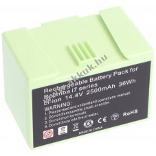 Helyettest akku iRobot Roomba e5 i7 14,4V 2500mAh Li-ion