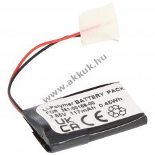 Helyettes�t� akku Garmin Vivosmart 5 3,85V 117mAh Garmin 361-00156-00 ICP4/13/25 okos�ra Li-Polymer