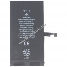 Helyettes�t� akku Apple iPhone 15 3,87V 3349mAh Li-Polymer