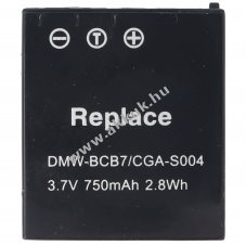 Helyettes�t� akku Panasonic CGA-S004 3,7V 750mAh Li-Ion