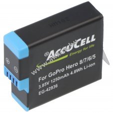 Helyettes�t� akku f�nyk�pez�g�p GoPro Hero 5/6/7/8 AHDBT-801 3,85V 1250mAh Li-ion