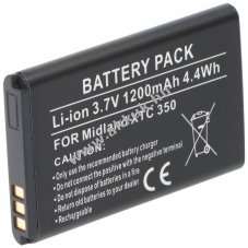 Helyettes�t� akku Midland XTC 350 f�nyk�pez�g�p 3,7V 1200mAh 4,4Wh Li-ion