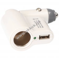 USB aut�s t�lt� BH-13007 12V 5V 500mA feh�r