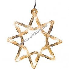 Konstsmide LED f�nyf�gg�ny 5 akril csillag O20cm 60LED 24V 4449-103 melegfeh�r