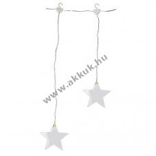 Konstsmide LED f�nyf�gg�ny 8 plexicsillag O11cm melegfeh�r 3V 1,05m 6,05m 4452-103