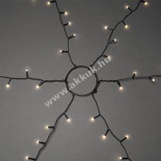 Konstsmide LED kar�csonyfa k�peny 450 melegfeh�r op�l gefrostet 6662-130 id�z�t� 9V k�lt�ri/belt�ri