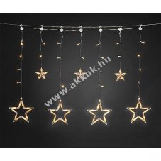 Konstsmide LED f�nyf�gg�ny csillagokkal 77 LED borosty�ns�rga 4,5V IP44 4046-803