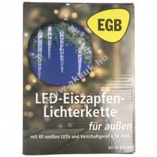 EGB LED j�gcsap f�nyf�z�r 40 cs�cs 4,5V 2,7W feh�r IP44 5,85m