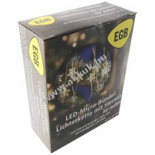 EGB LED mikro csillag f�nyf�z�r 200 LED 10 sz�l 12V IP44 melegfeh�r