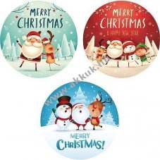 Gobo 3db/csomag 46085 Merry Christmas figur�kkal �veg k�ls�O30mm k�pO20mm LED Professional S3